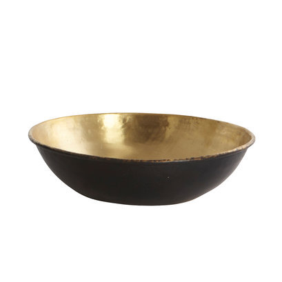 Schaal zwart/goud house doctor vazen en schalen
