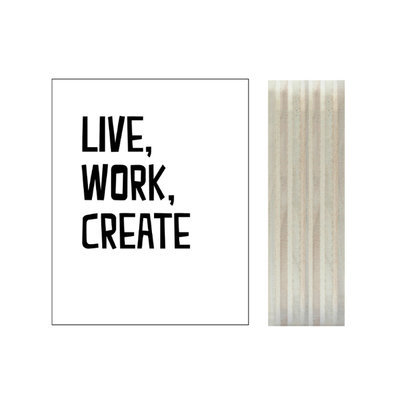 Houten blok live work create