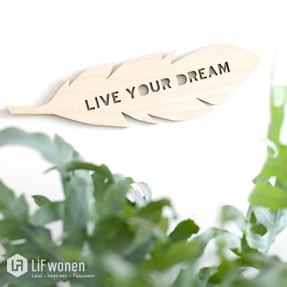 Houten Veer Live Your Dream