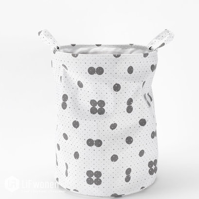 Opbergmand Wasmand Dots Roomblush