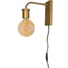 Goudkleurige wandlamp Trademark Living