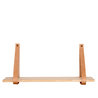 Wandplank met leren riemen